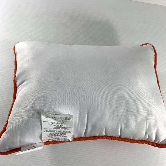 E&E Embroidered Pink Gray Flower Throw Pillow Sofa Bed - Picture 2 of 7